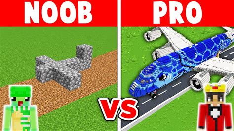 Minecraft NOOB vs PRO: GIANT AIRPLANE BUILD .